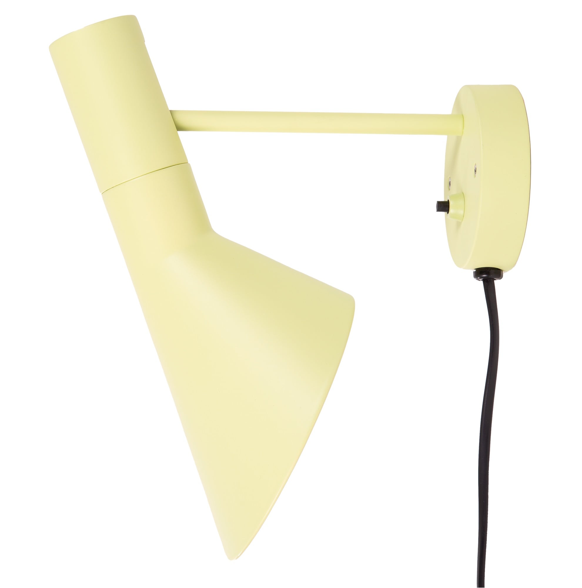 Arne Jacobsen style, Ściana światło Lampa AJ żółty
