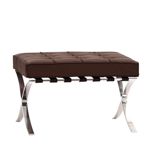 Ludwig Mies vd Rohe style, Otomana Barcelona Pavillion brązowy