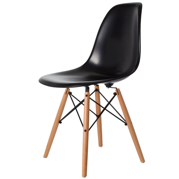 Charles Eames style, Jadalnia krzesło DSW ABS czarny