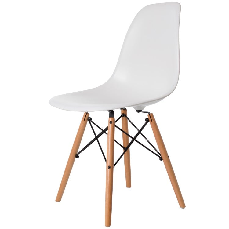 Charles Eames style, Jadalnia krzesło DSW ABS biały