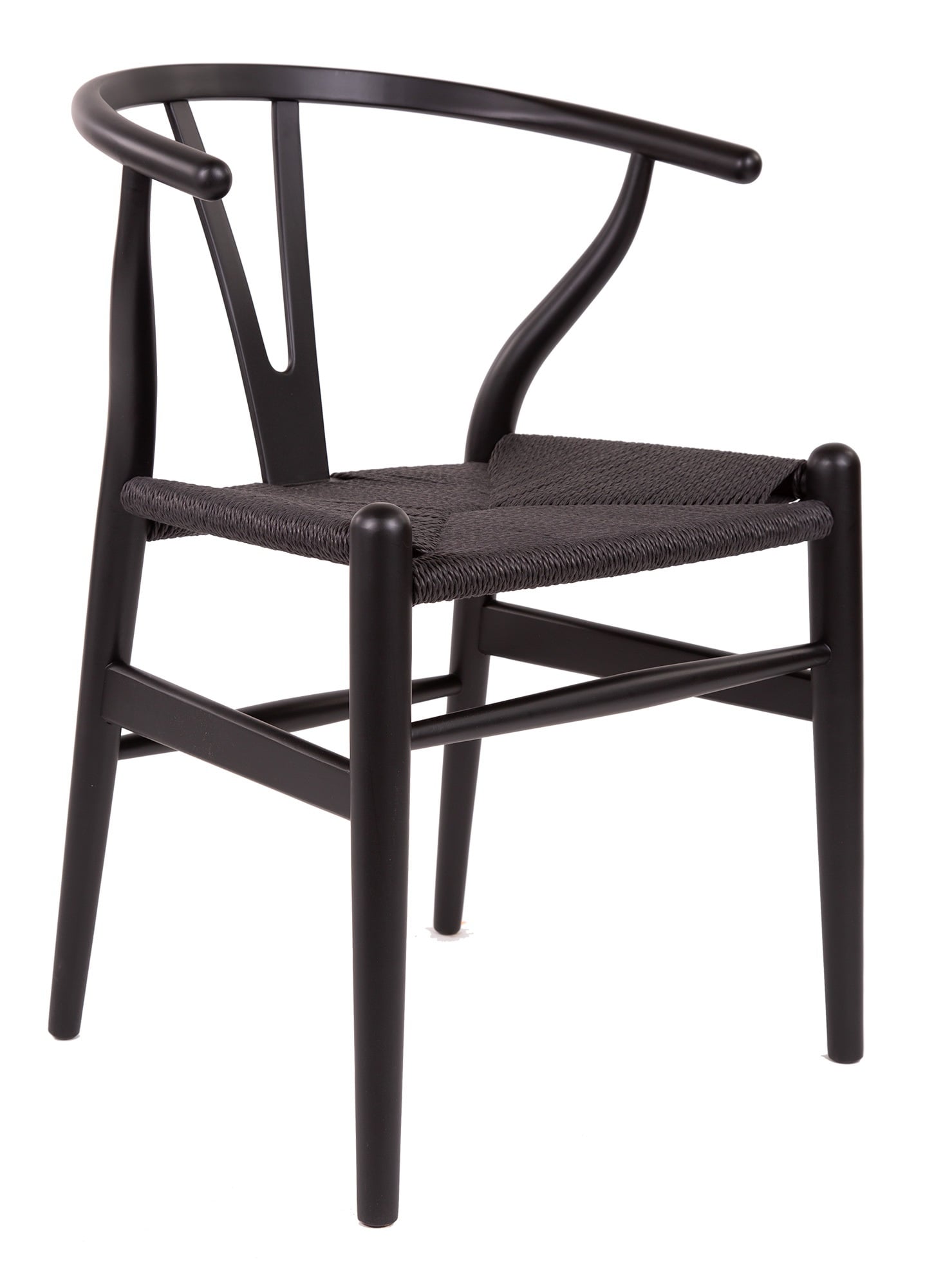 Wegner style, Jadalnia krzesło Y-chair wishbone CH24 czarny czarny