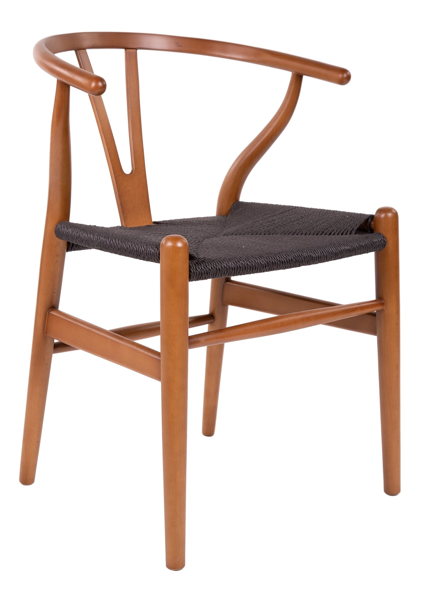 Wegner style, Jadalnia krzesło Y-chair wishbone CH24 Orzech czarny