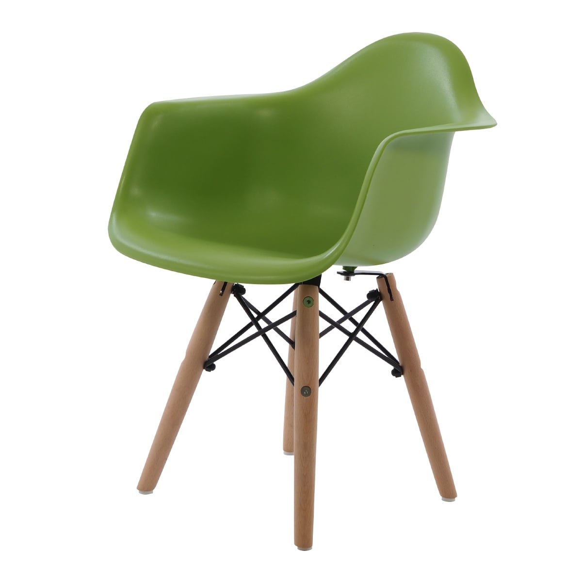 Charles Eames style, Krzesełko dla dziecka DAW Junior zielony
