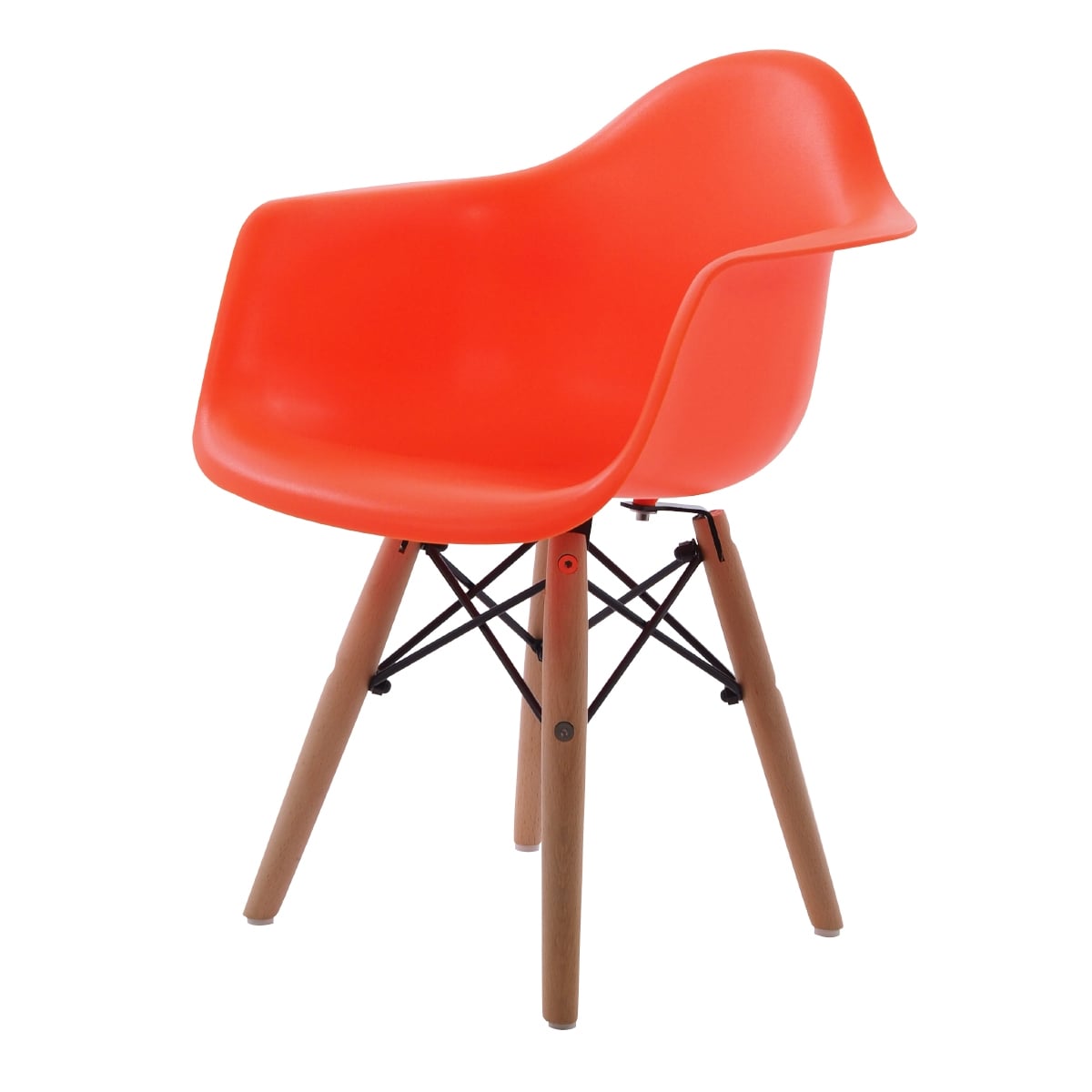 Charles Eames style, Krzesełko dla dziecka DAW Junior pomarańczowy neon