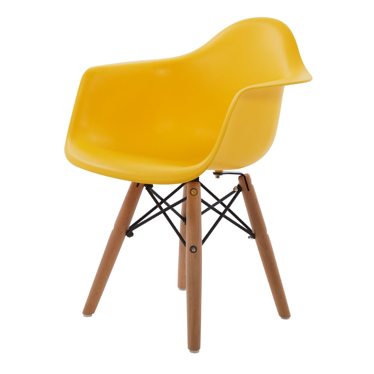 Charles Eames style, Krzesełko dla dziecka DAW Junior żółty