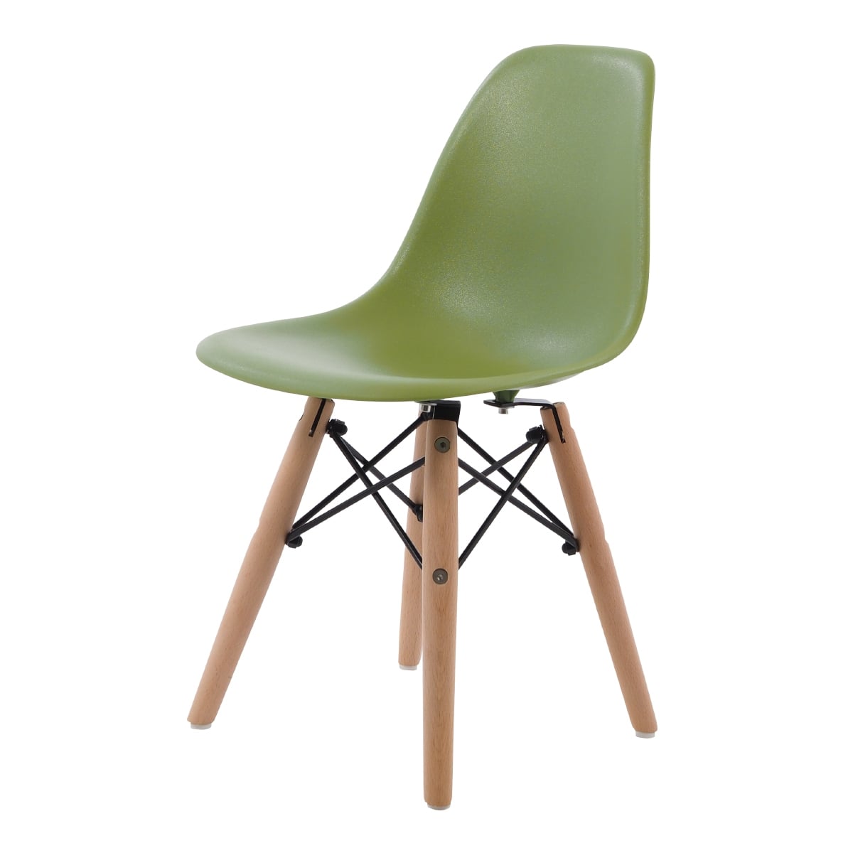 Charles Eames style, Krzesełko dla dziecka DSW Junior Jasnozielony