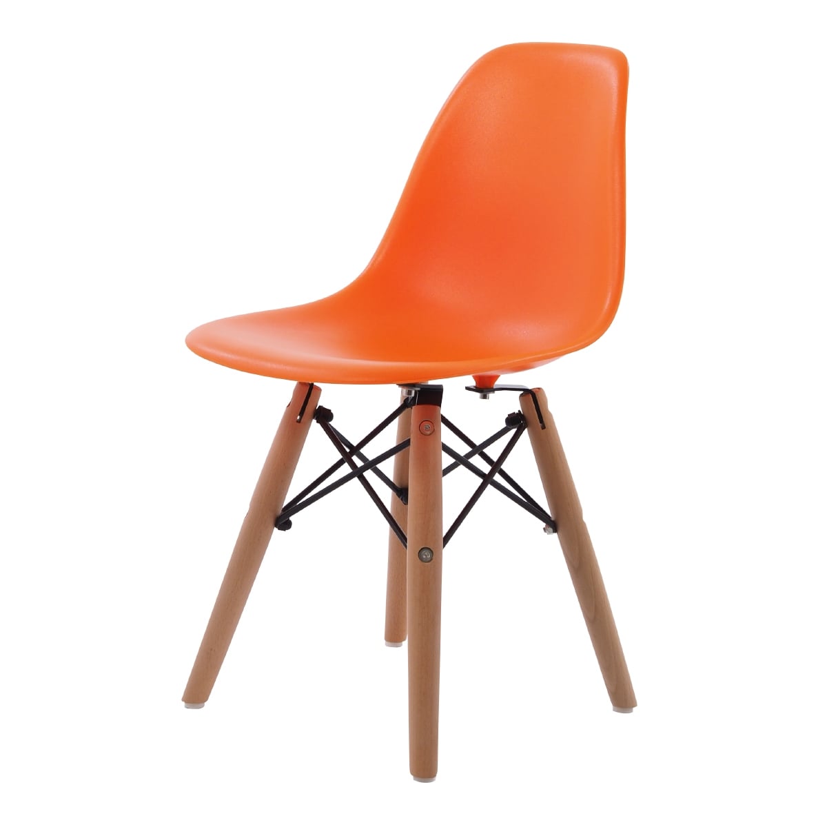 Charles Eames style, Krzesełko dla dziecka DSW Junior pomarańczowy