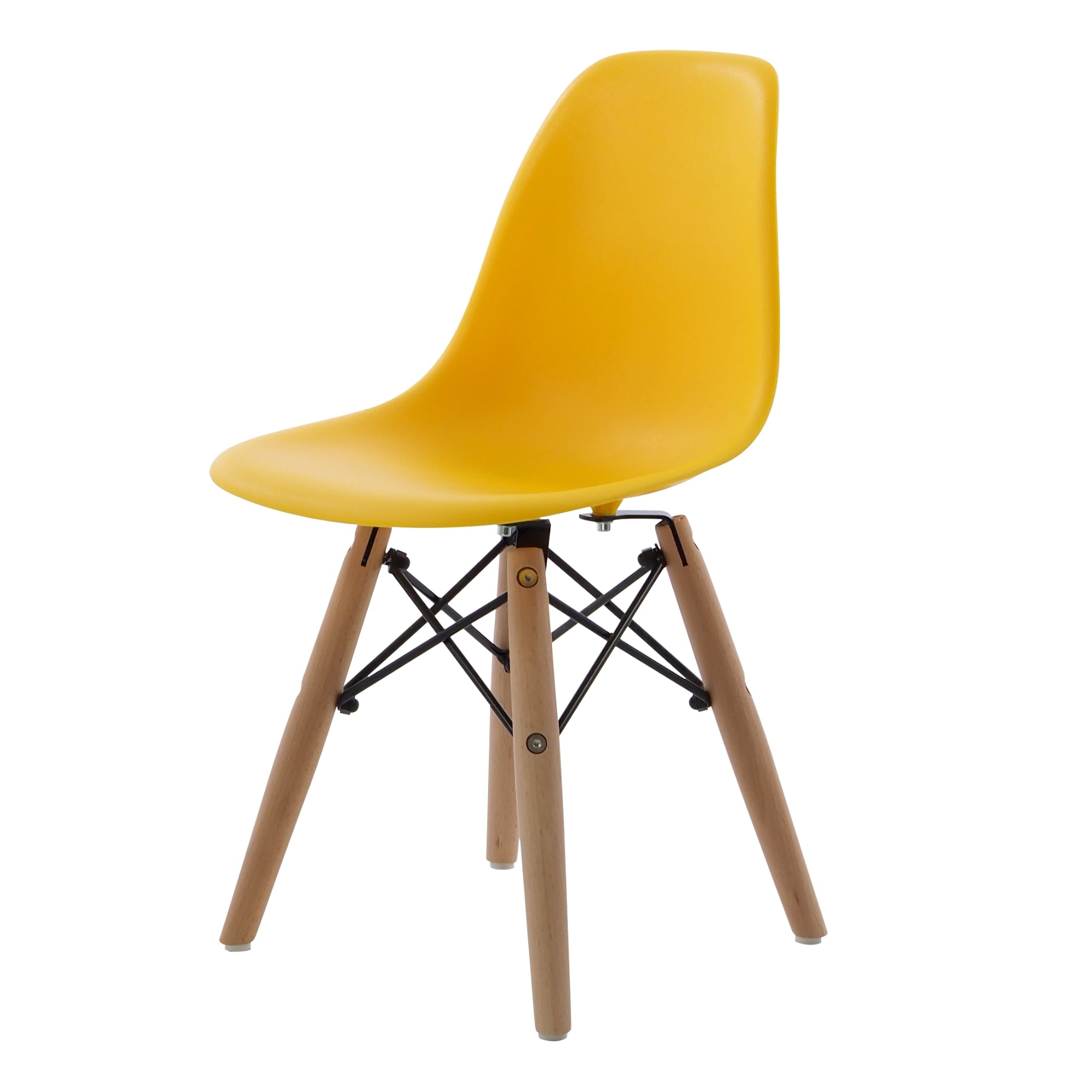 Charles Eames style, Krzesełko dla dziecka DSW Junior żółty