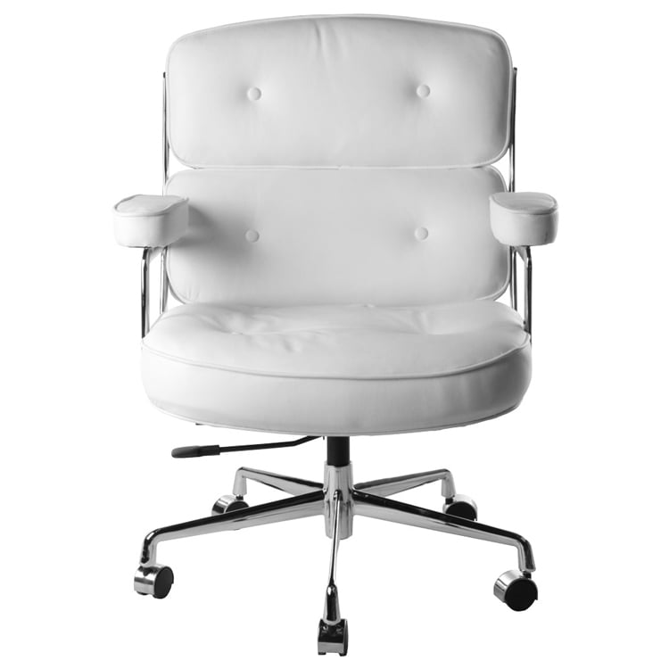 Charles Eames style, Krzesło biurowe ES104 biały