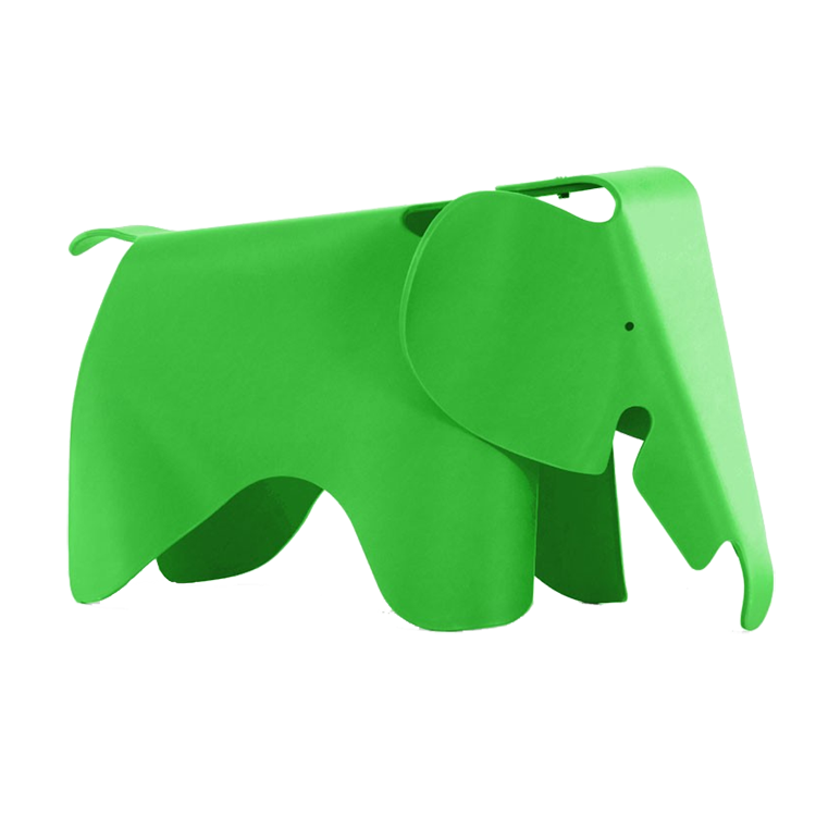 Charles Eames style, Słoń krzesło Elephant Junior zielony