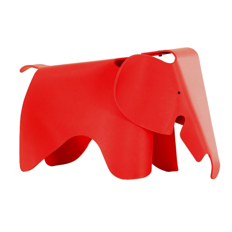 Charles Eames style, Słoń krzesło Elephant Junior czerwony