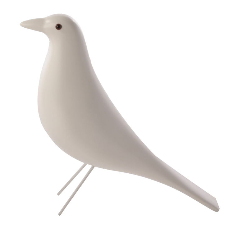 Charles Eames style, Dekoracja Housebird biały