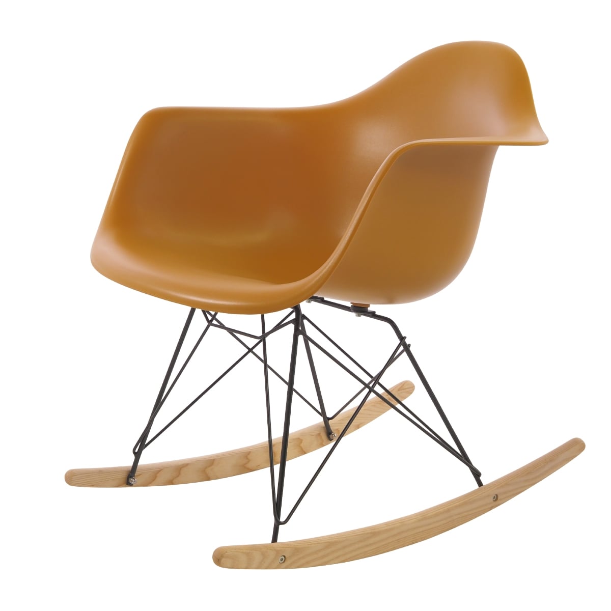 Charles Eames style, Bujane RAR Czarna rama PP imbir
