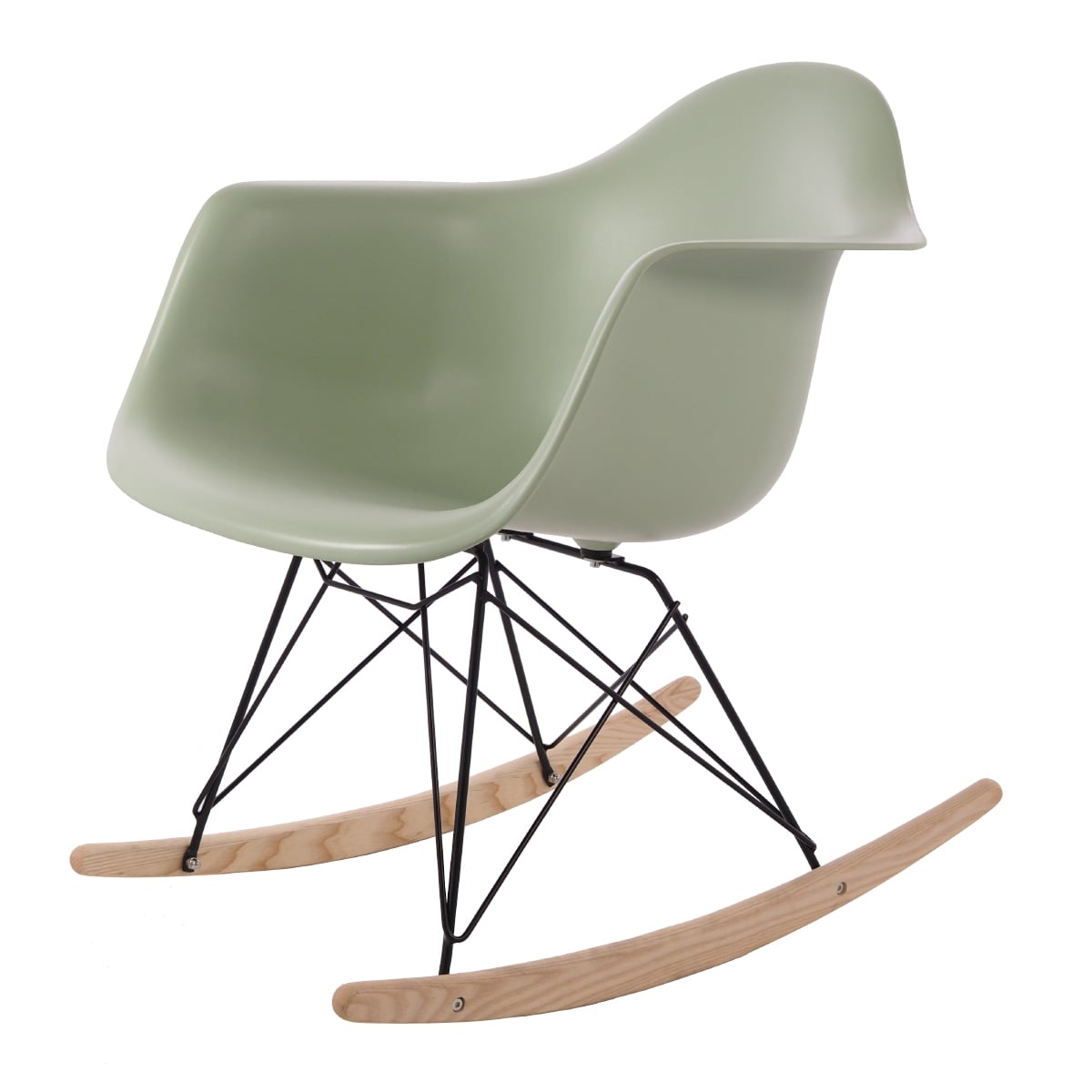 Charles Eames style, Bujane RAR Czarna rama PP mint