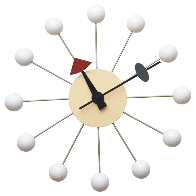 George Nelson style, Zegar ścienny Zegar Zegarów biały