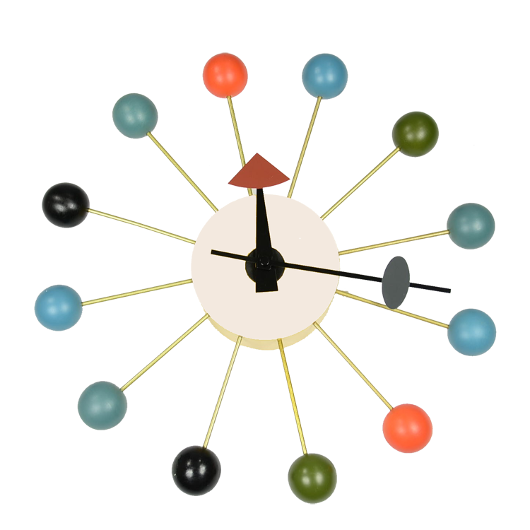 George Nelson style, Zegar ścienny Zegar Zegarów wielokolorowe