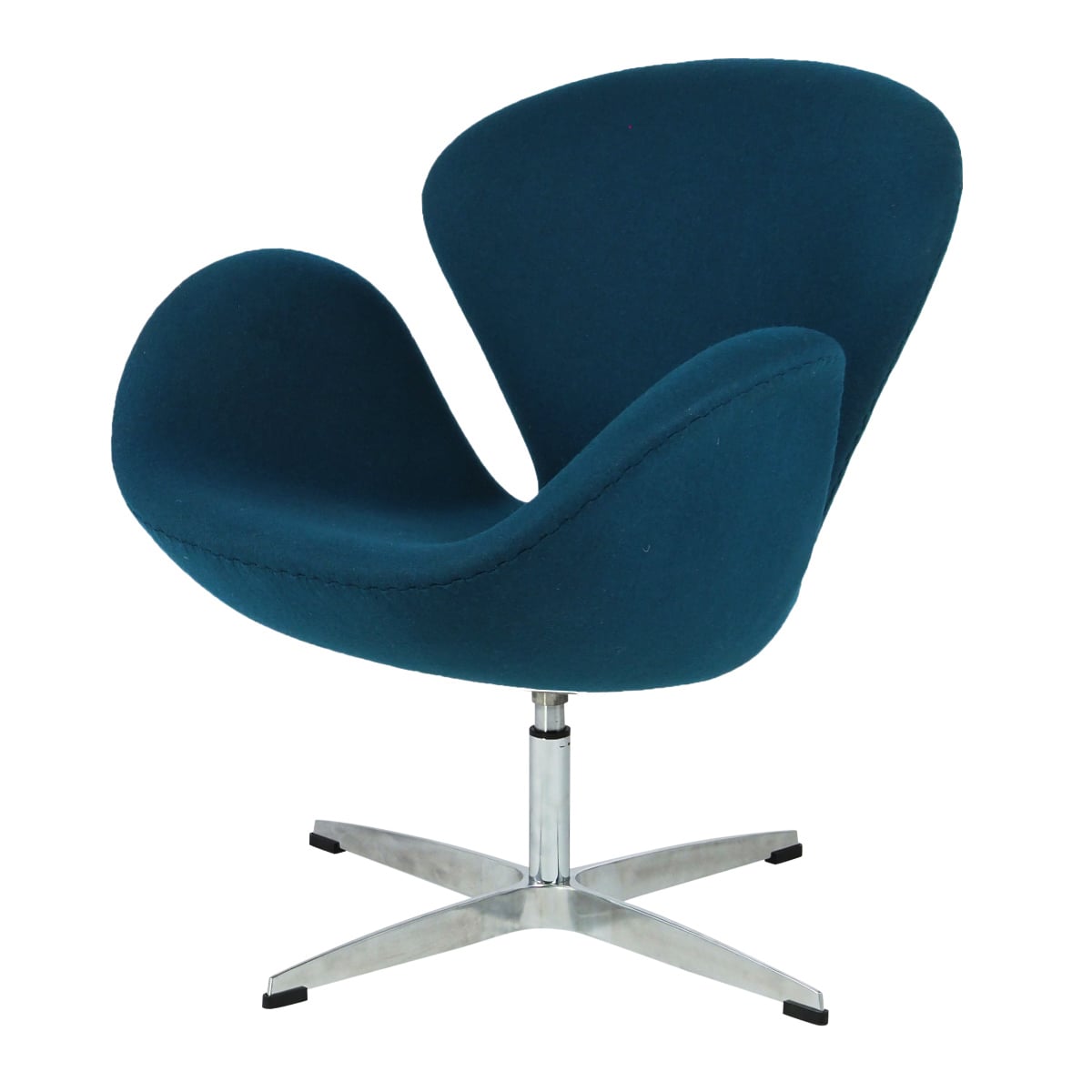 Arne Jacobsen style, Lounge krzesło Swan Kaszmirowy granat