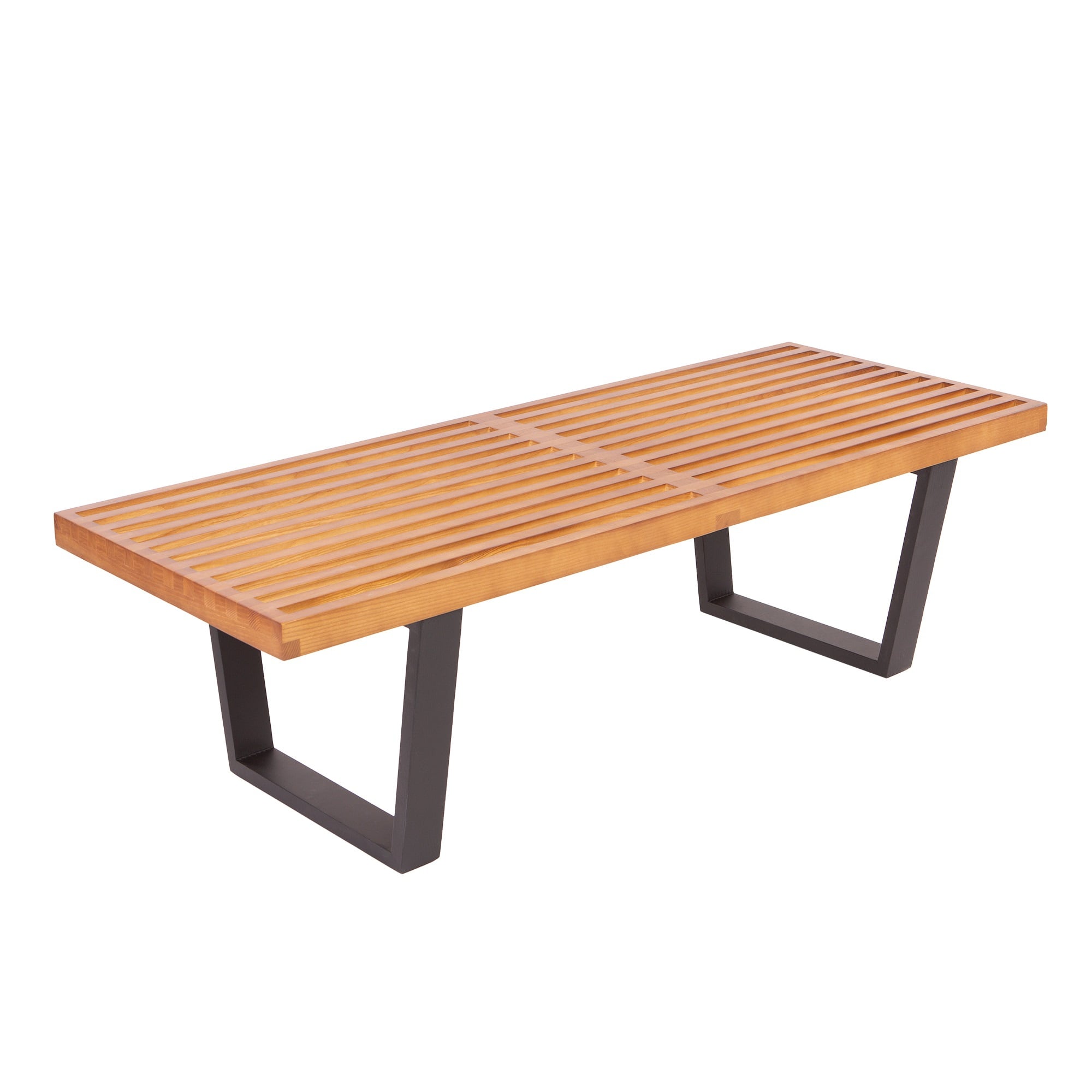 George Nelson style, Bank Nelson Bench Orzech 123cm