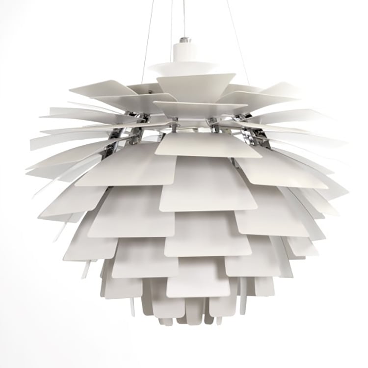 Poul Henningsen style, Lampy wiszące Lampa karczocha 48cm biały