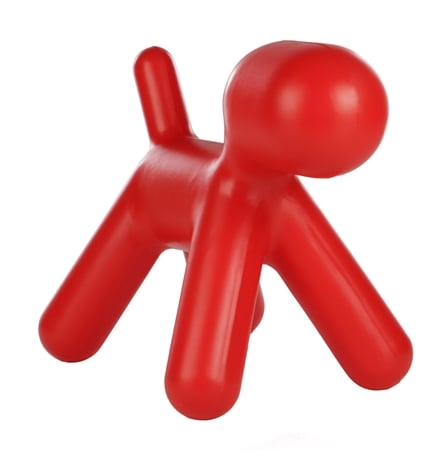 Eero Aarnio style, Krzesełko dla dziecka Krzesło szczeniaka małe czerwony