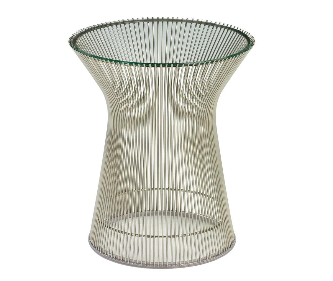 Warren Platner style, Stół boczny Wire tabela chrom